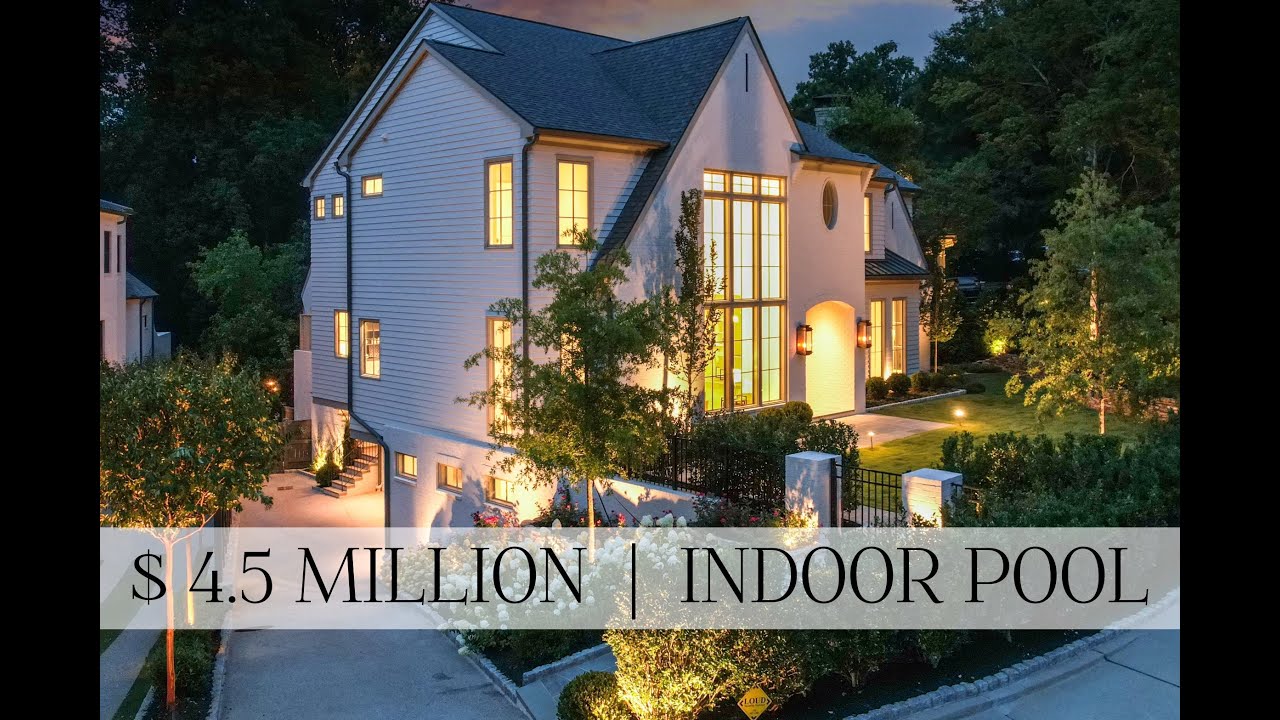 $4.5M ATLANTA LUXURY HOME WITH INDOOR POOL LOFT & GOLF AREA