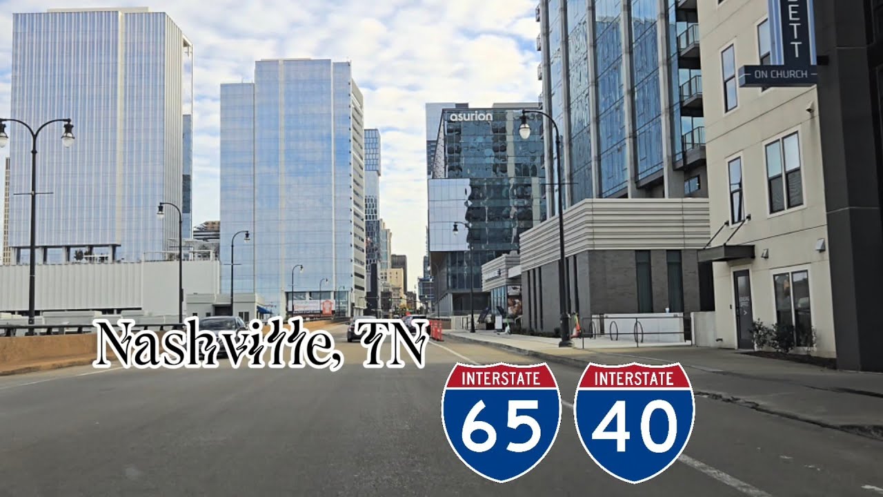 Nashville TN ~ Highway Drive 4k