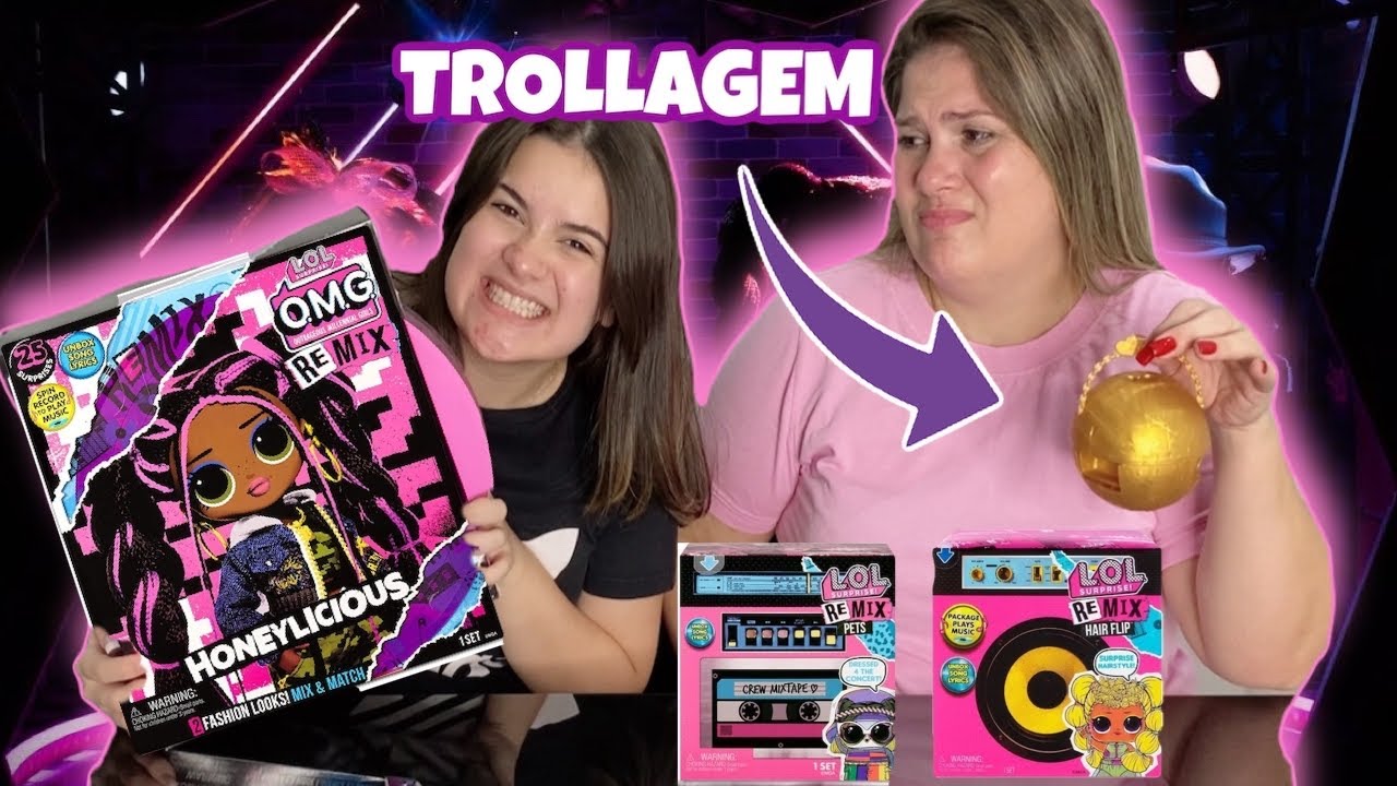 CAIXA MISTERIOSA DE LOL VS TROLLAGEM - REMIX HAIR FLIP