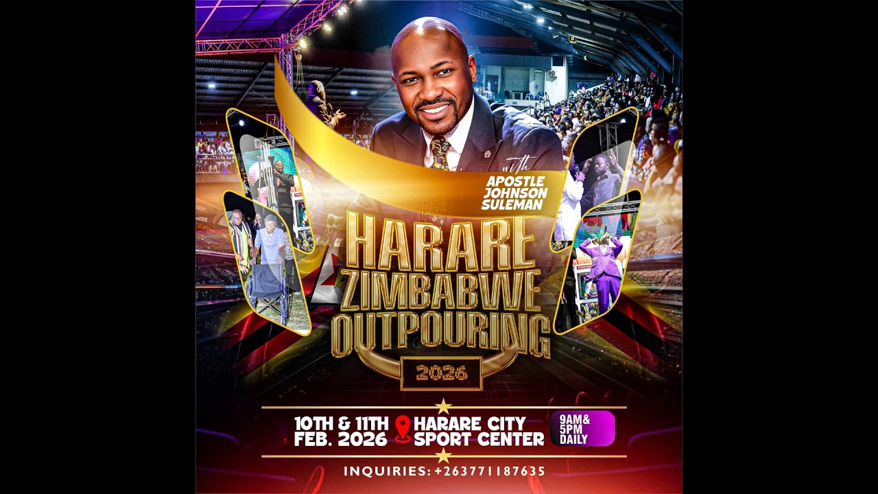 ZIMBABWE OUTPOURING 2026 || Apostle Johnson Suleman || Feb. 12th, 2026. Ministers Conference
