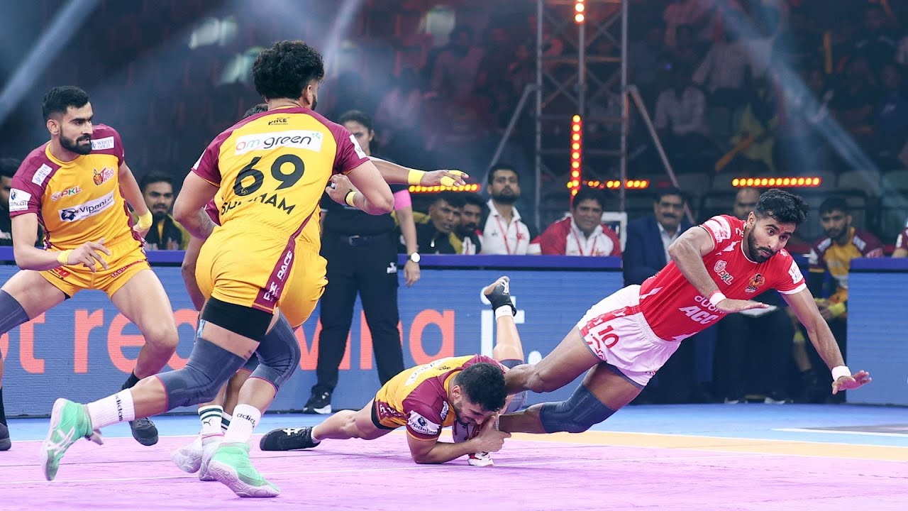 PKL Highlights: Telugu Titans vs Gujarat Giants | Pro Kabaddi League Season 12 | Hindi