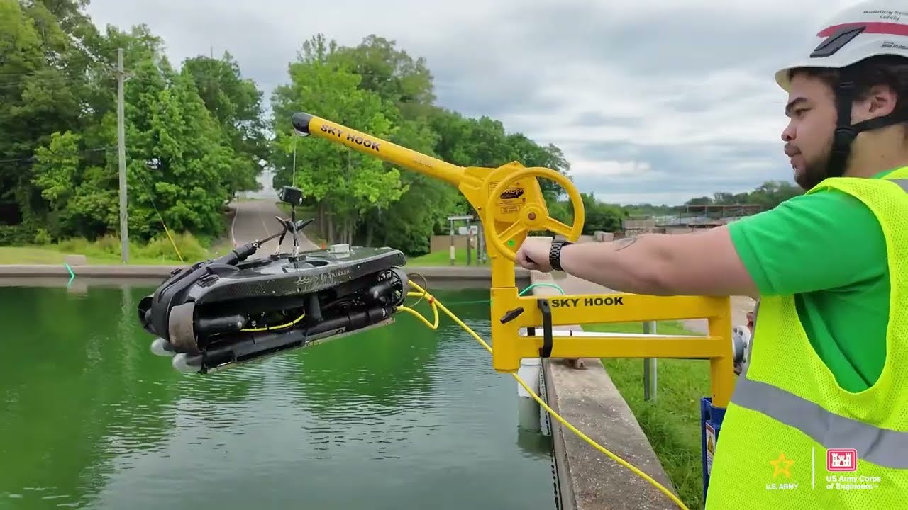 The U.S. Army Corps of Engineers deploy Underwater ROV's