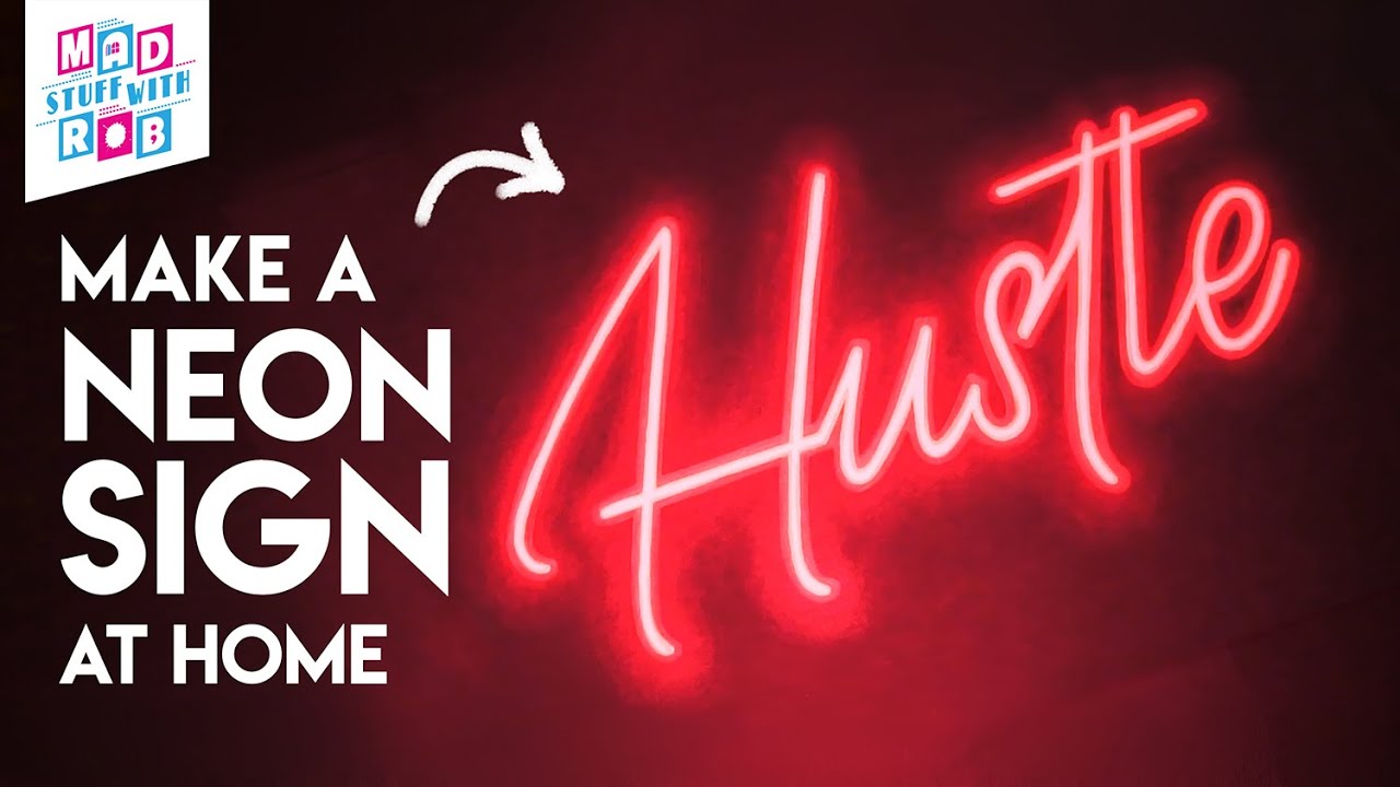 How to make a NEON SIGN at home | NEON LIGHTS | in Hindi | DIY