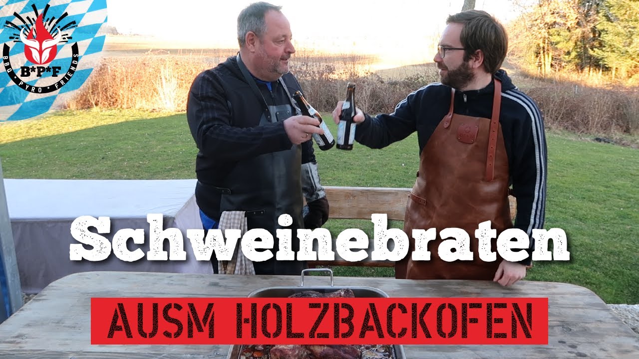 Schweinebraten | Holzbackofen (HBO) | DER Klassiker aus Bayern!🍻