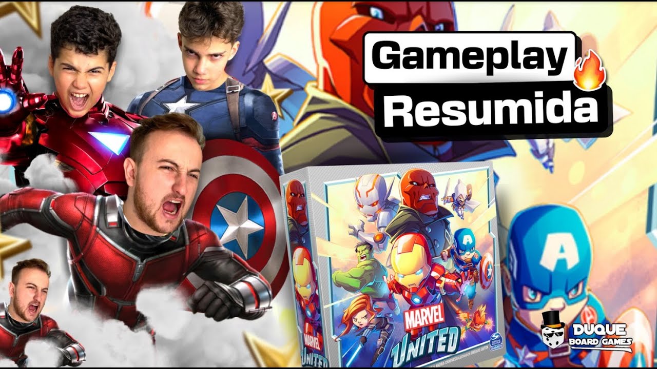 MARVEL UNITED - Gameplay resumida em 10 minutos !
