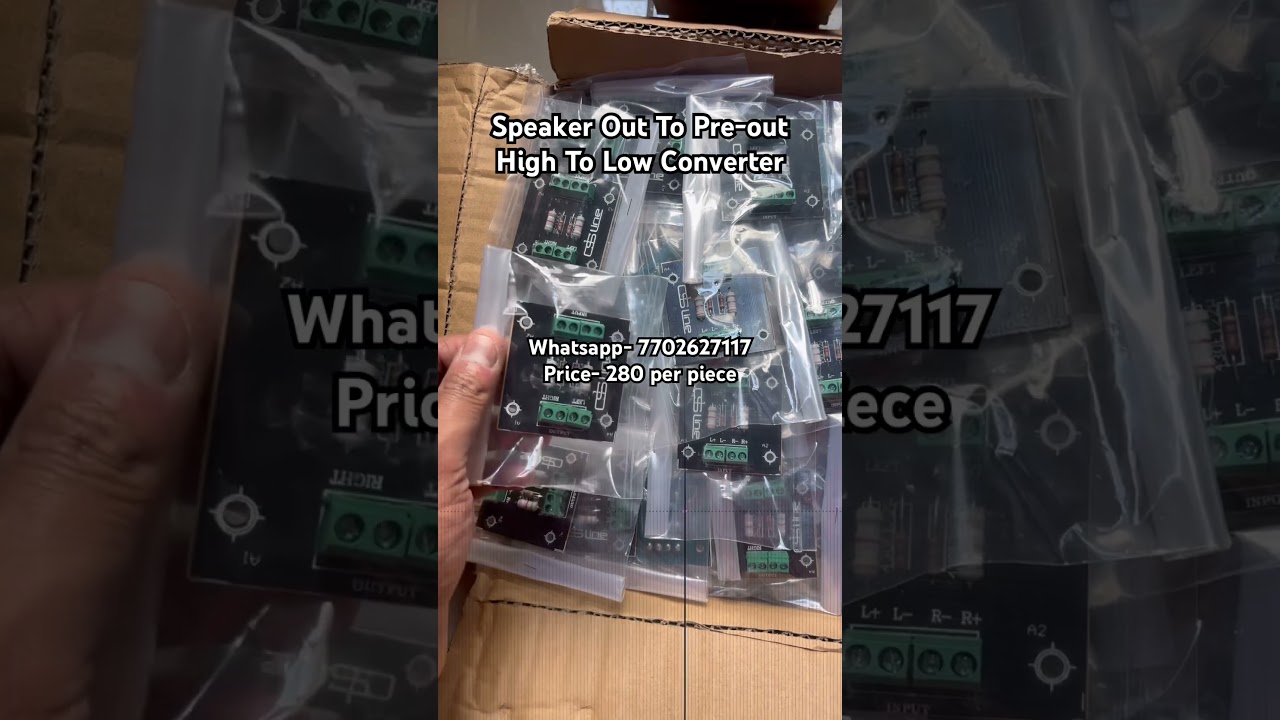 Speaker Out To Pre-out Converter Stock Came | High To Low Converter For AVR