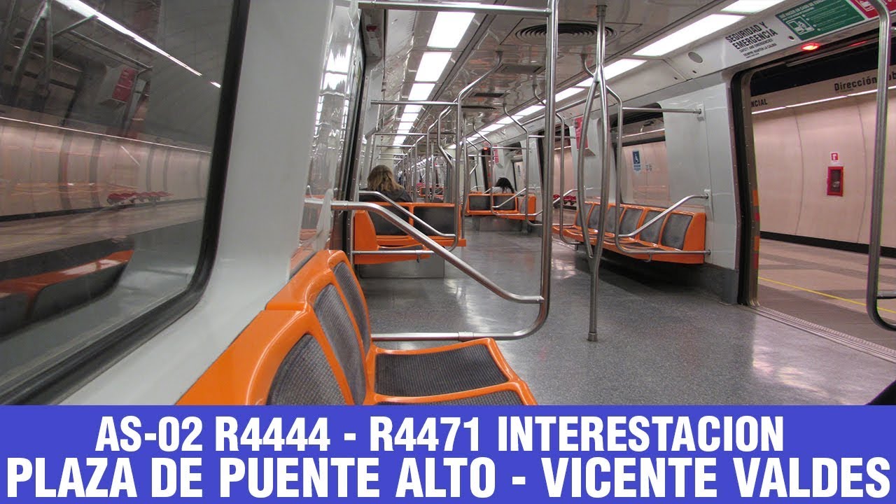 Metro De Santiago | AS-02 R4444 - R4471 interestacion Plaza De Puente Alto - Vicente Valdes