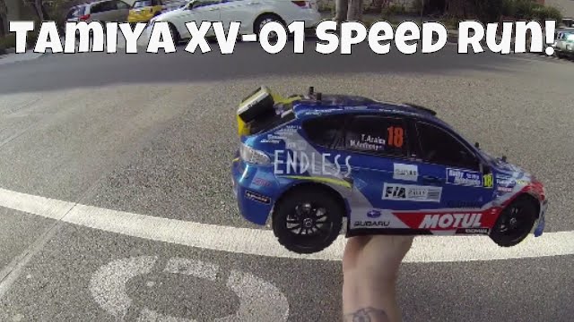 Tamiya XV-01 Subaru Speed Run! - UrbanRcLA