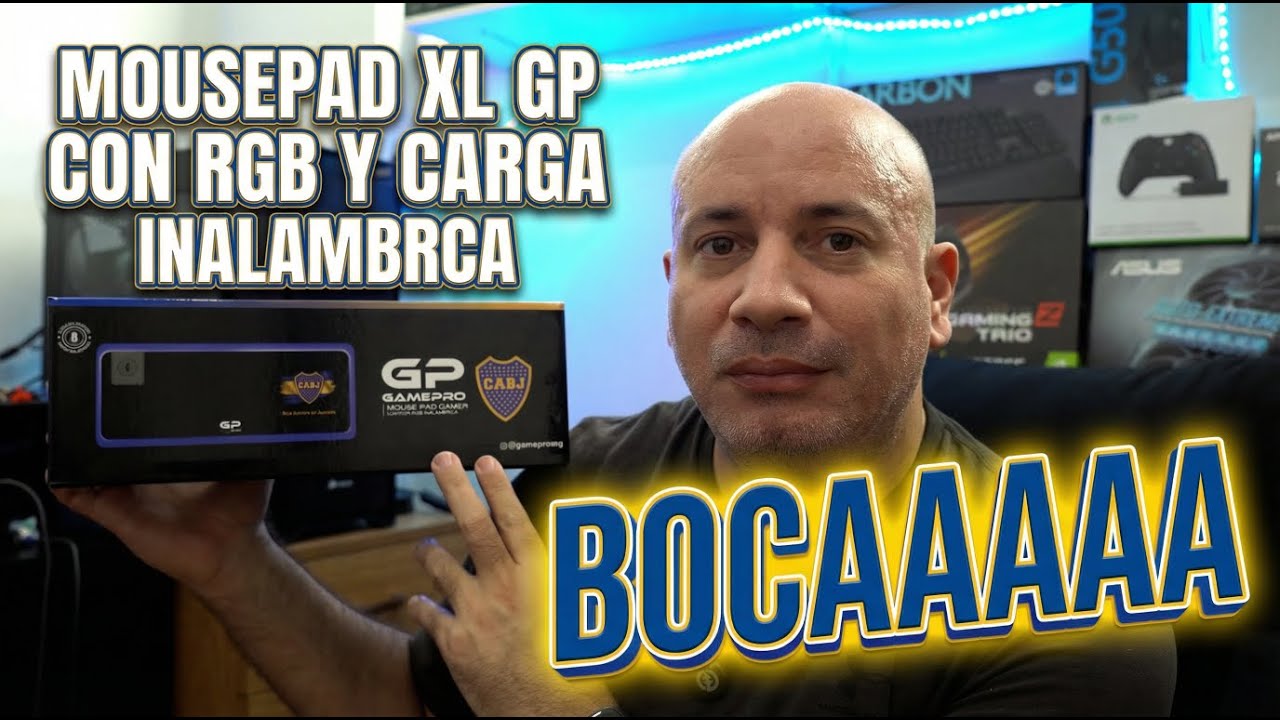Mousepad XL GP con RGB y Carga Inalámbrica de  Bocaaaaaaa Unboxing y Review en español