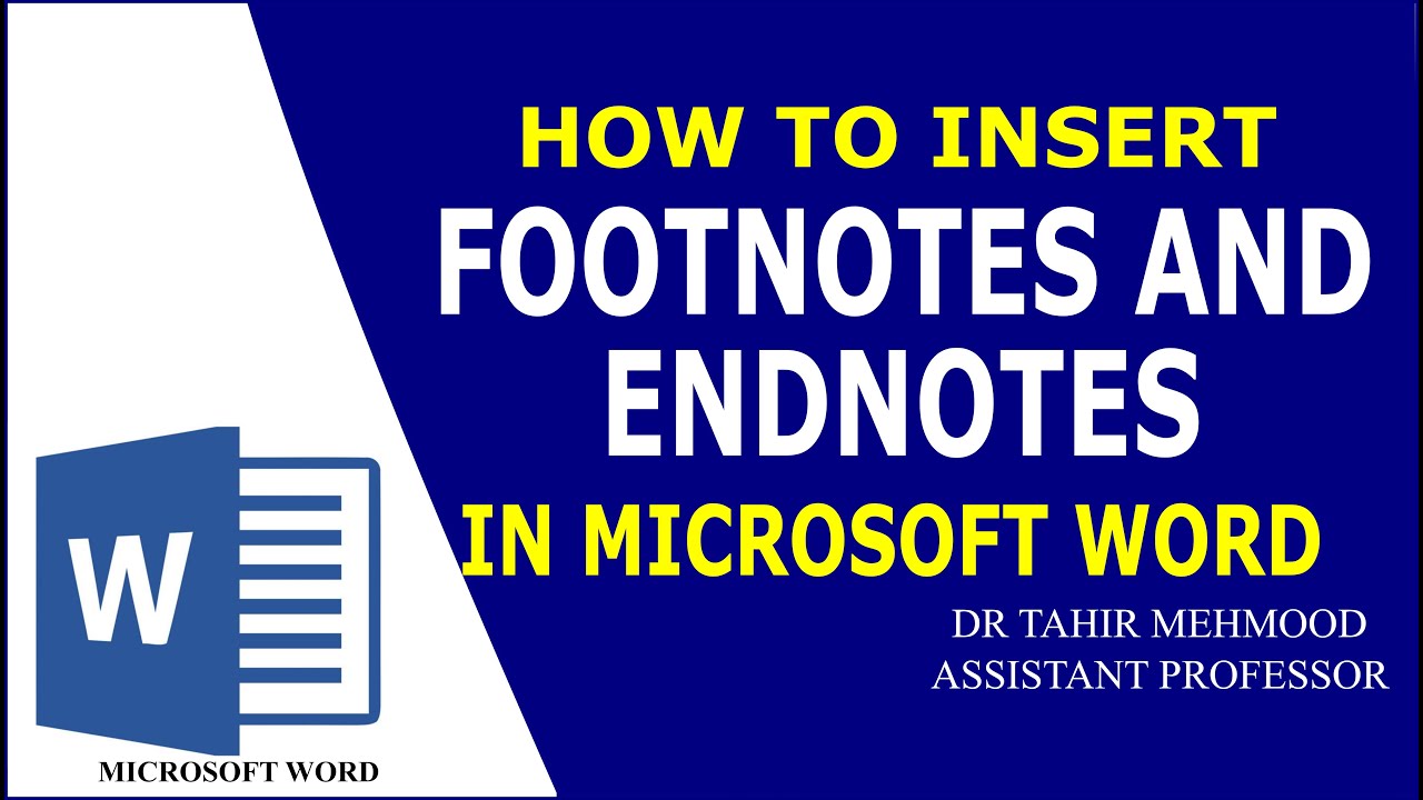 How to Insert Footnotes and Endnotes in Microsoft Word