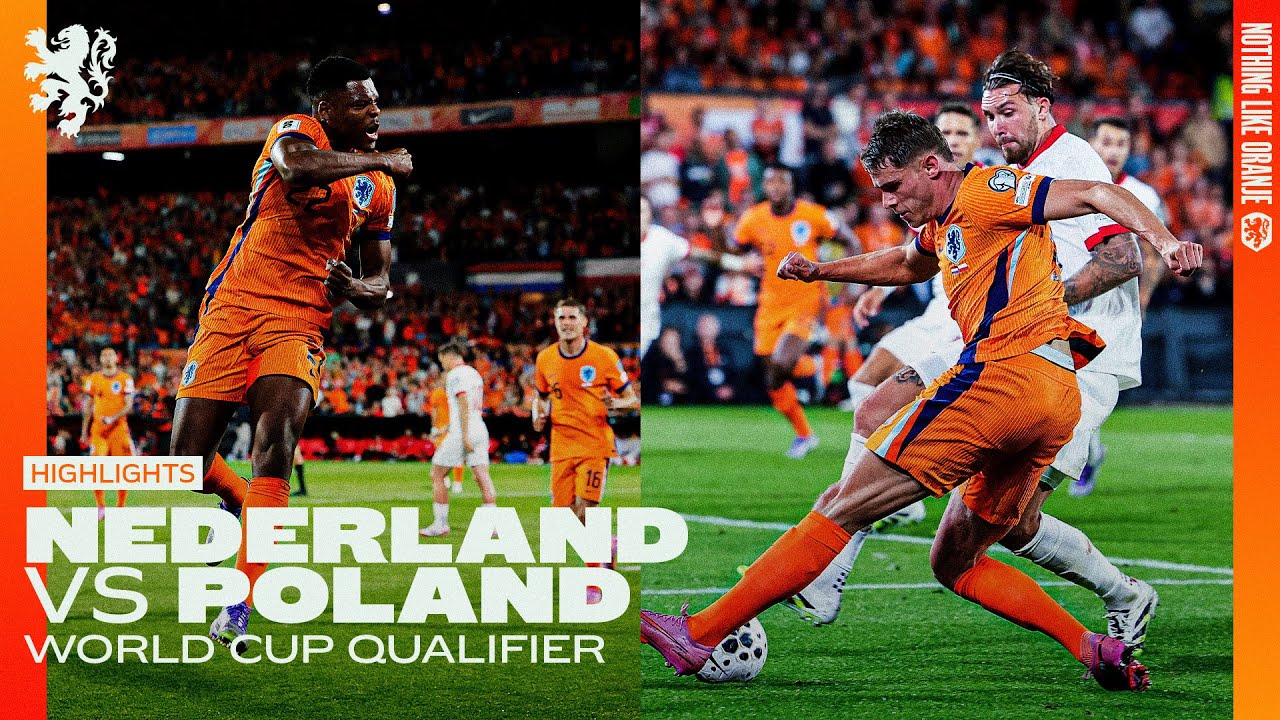 Powerful DUMFRIES header 💥 | Highlights Nederland - Poland