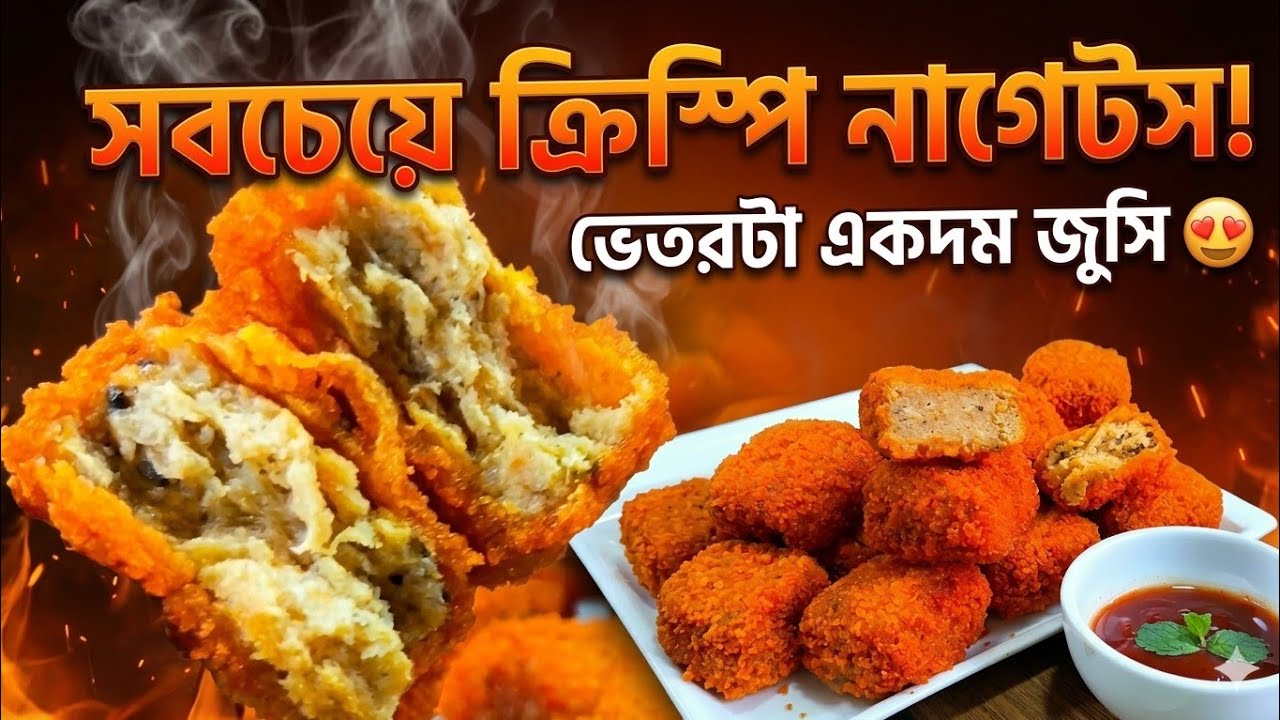 👉 অল্প চিকেনেই মুচমুচে চিকেন নাগেটস | Crispy & Juicy Chicken Nuggets.