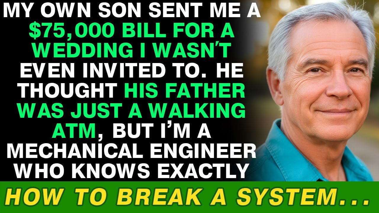 My son demanded $75K for his wedding and BANNED me from it—I taught him a lesson he'll NEVER forget