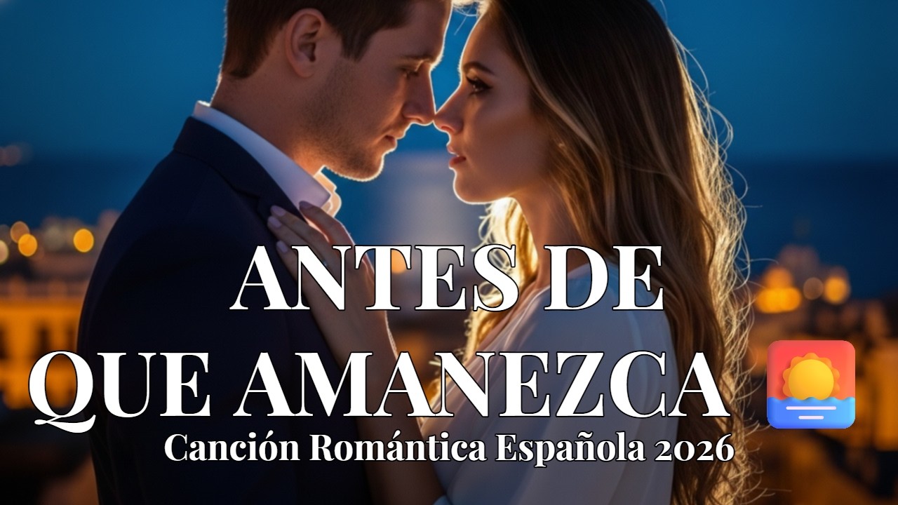 ANTES DE QUE AMANEZCA 🌅 Canción Romántica Española 2026 Más Viral