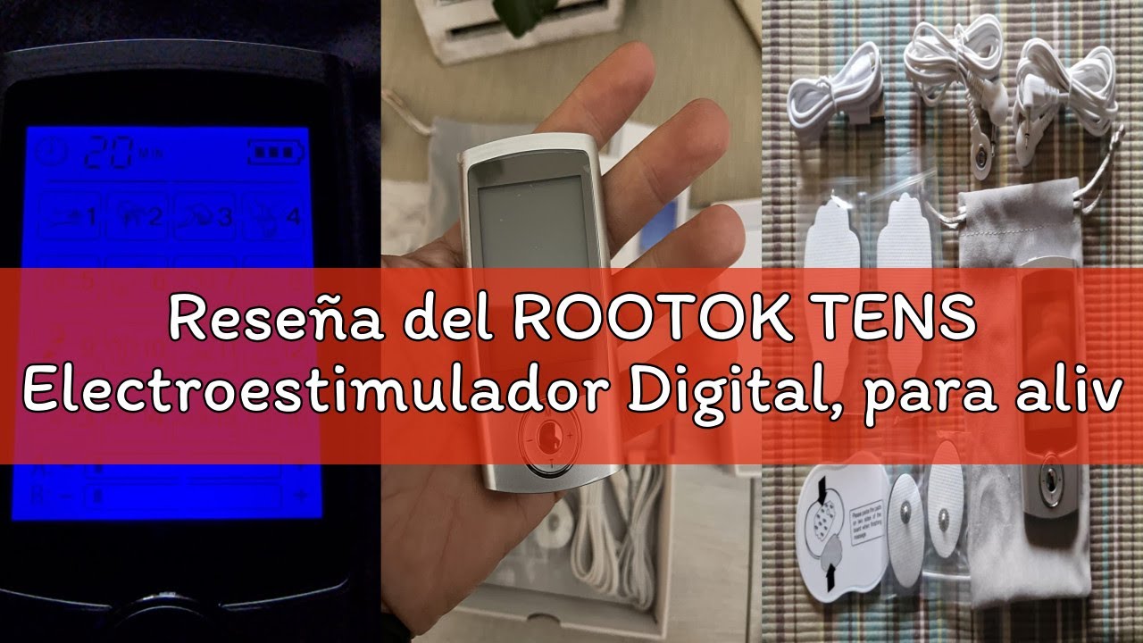 Reseña del ROOTOK TENS Electroestimulador Digital, para aliviar el Dolor Muscular y el fortalecimien