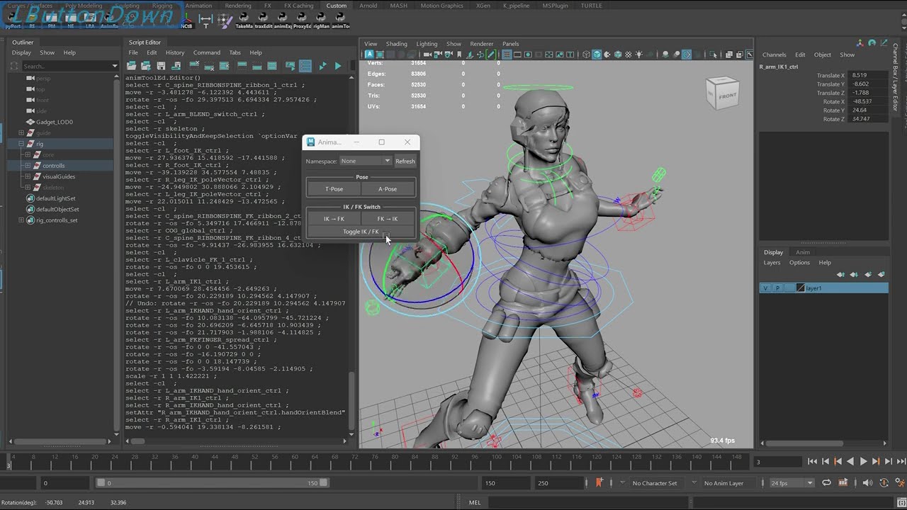 Maya AutoRig Test 002