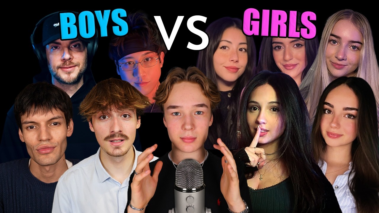 BOYS VS GIRLS ASMR | Collab