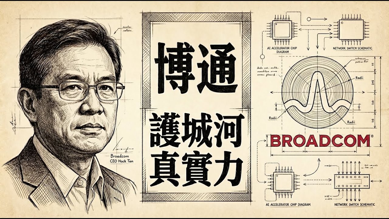 AI 營收暴增卻大跌？博通 (AVGO) 護城河全拆解！ 美國五百強企業護城河分析系列 EP.2: Broadcom KQJ 美股價值投資，左側交易，獲利 100% #Broadcom #AVGO
