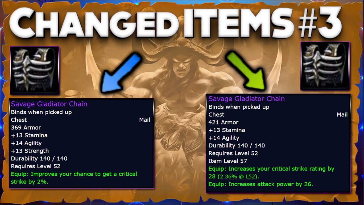 High Level Items that get Changed in Burning Crusade Classic Pre Patch
