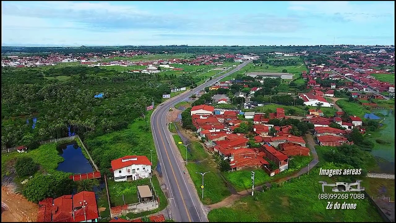Russas CE vista de cima.                                               ( da Rodoviária à  Dakota)