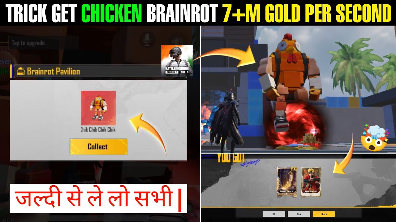Trick Get Chicken Brainrot 7+ Million Gold Per Second | Brainrot Royale Mode Explain