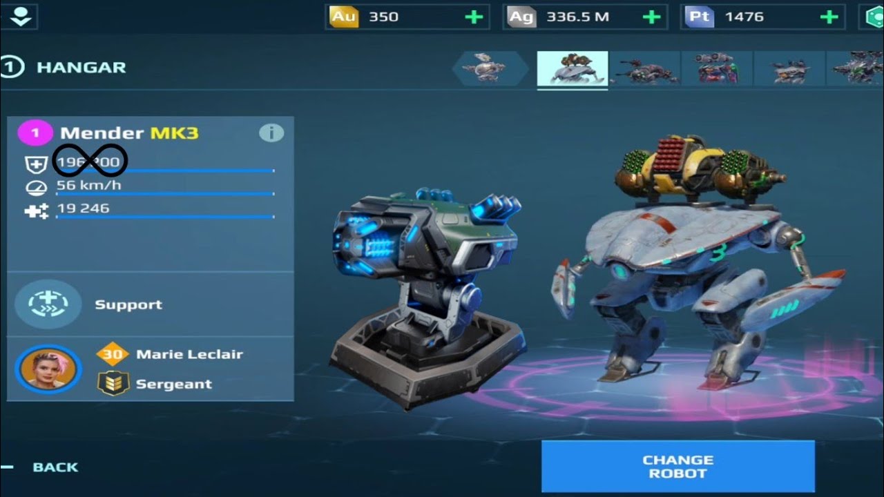 INFINITE HP MENDER WITH THE NEW DURABILITY TURRET! JAW AND CLAW BUILD GAMEPLAY! (War Robots)