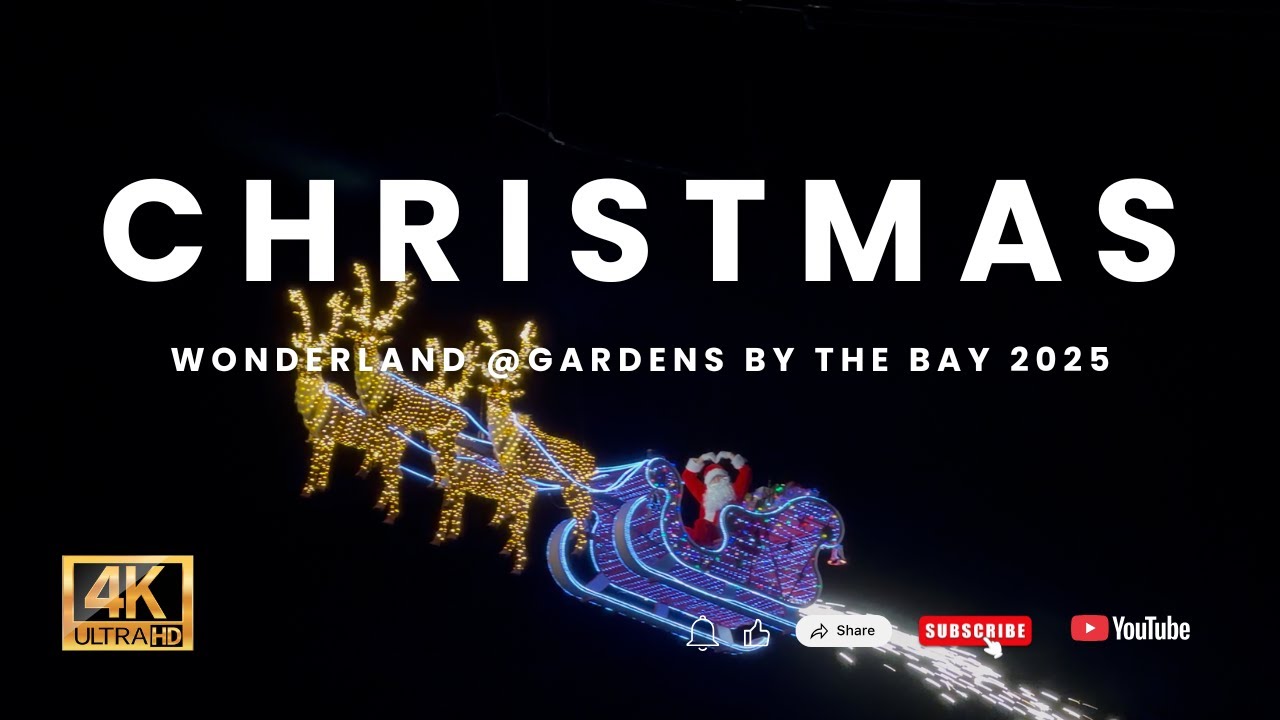 Singapore Christmas Wonderland | Gardens by the Bay 4K Walk Tour