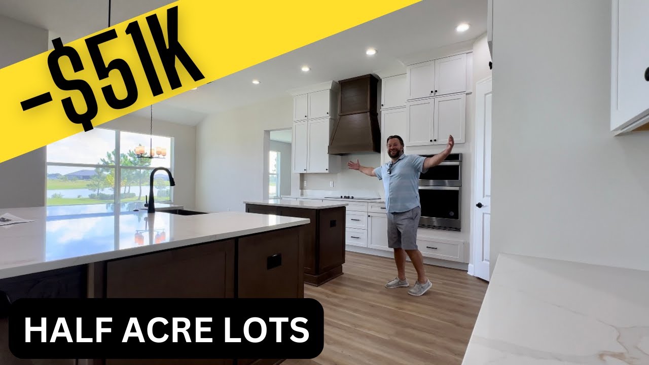 Inside 3 Wimauma Florida New Construction Homes For Sale on Bigger Lots - Lake Toscana