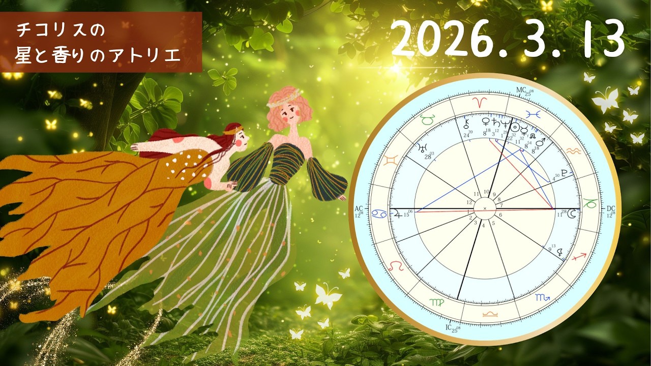 【毎日の星占い】3/13 人との対話が流れを整える｜ユーカリ×カップの2