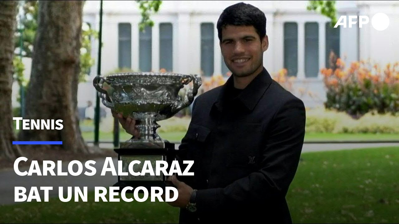 Tennis: une victoire et un record pour Carlos Alcaraz à l'Open d'Australie | AFP