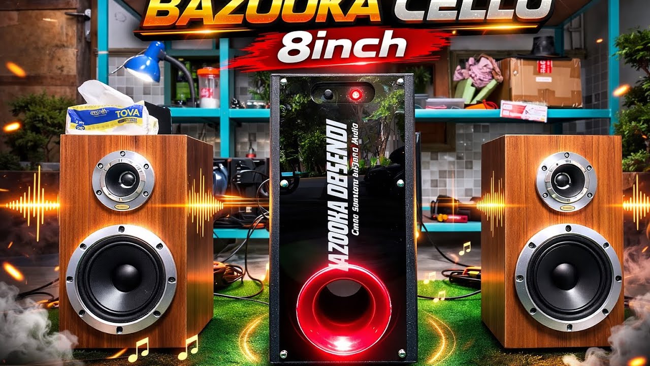 Subwoofer bazooka celllo 8inc