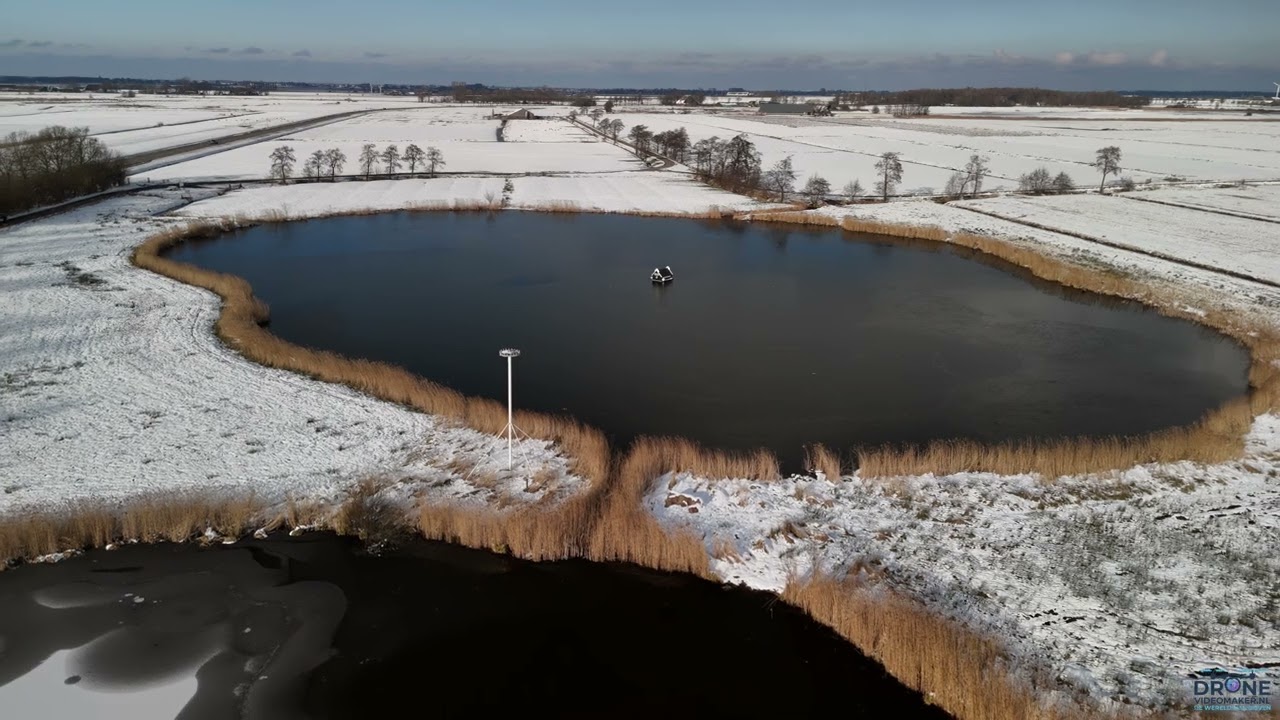 DJI Flip Drone - Kollum & Omgeving in de sneeuw (Snowworld NL) #kollum #djiflip