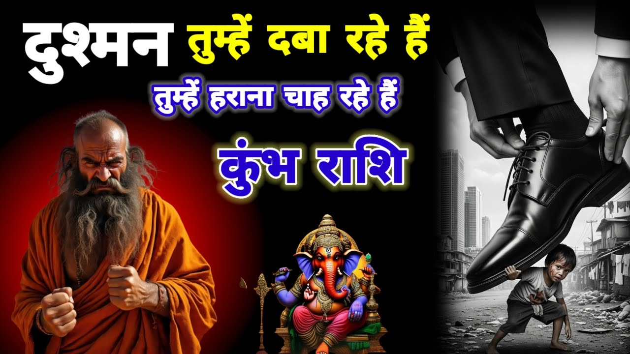 दुश्मन तुम्हें दबा रहे हैं ।। तुम्हें हराना चाह रहे हैं ।। कुंभ राशि।। #kumbh #kumbhrashiajkerrashI 