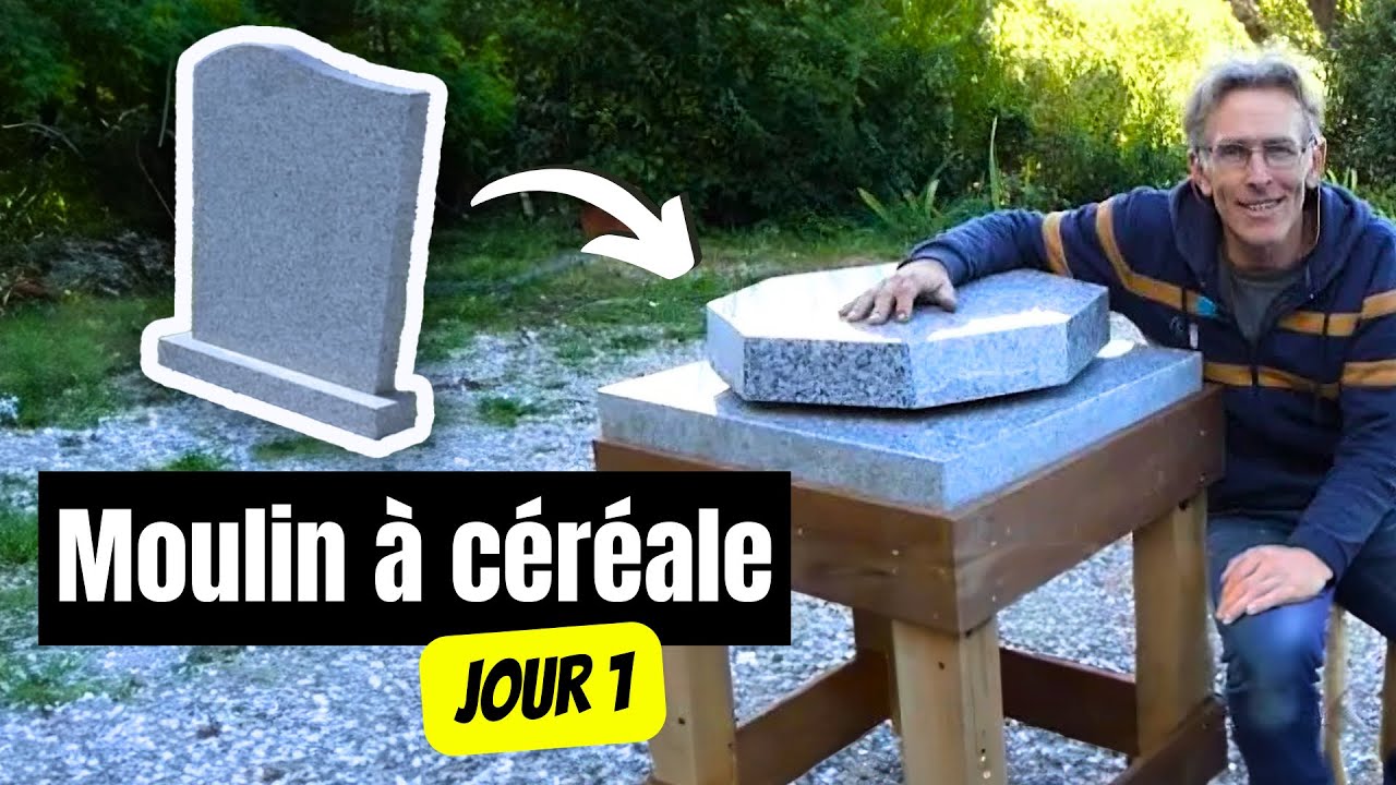Comment faire un moulin à céréale avec une pierre tombale !