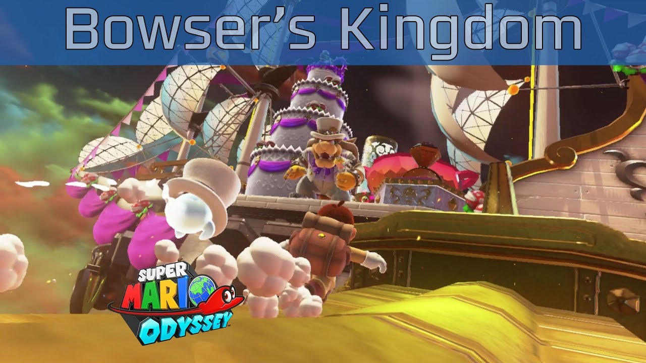 Super Mario Odyssey - Bowser's Kingdom Walkthrough [HD 1080P/60FPS]