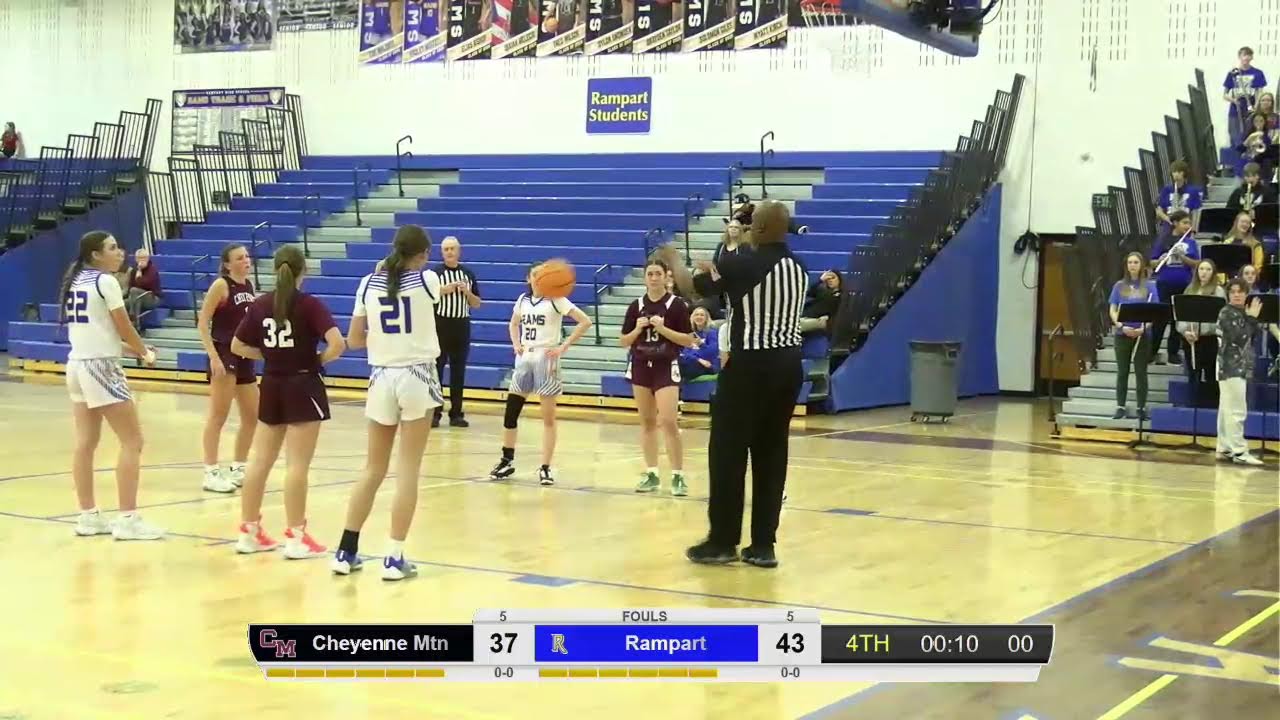 Rampart Varsity Girls Basketball vs Cheyenne Mountain Multicamera Broadcast