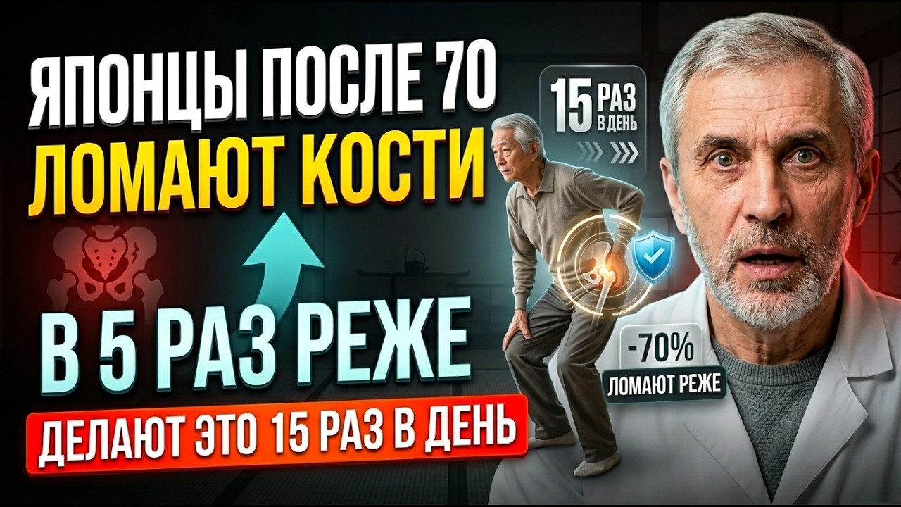 СЕКРЕТ ЯПОНСКОГО ЗДОРОВЬЯ ПОСЛЕ 70 — ДЕЛАЮТ ЭТО 15 РАЗ В ДЕНЬ | ТЕЛО СКАЖЕТ СПАСИБО