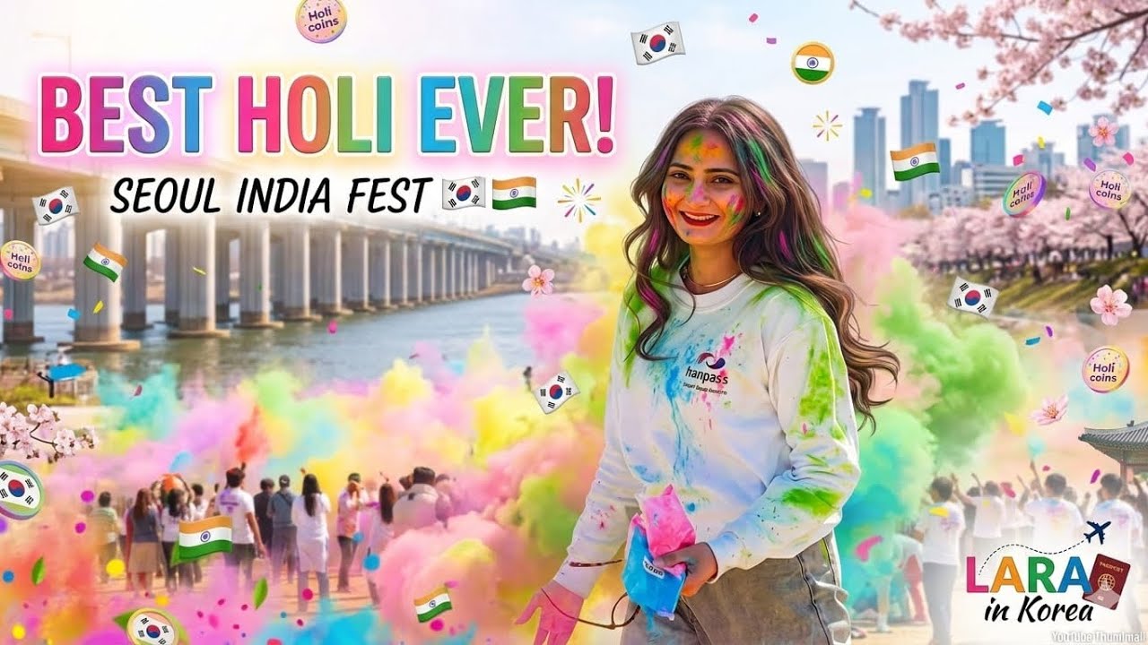 First Holi Experience in Korea #seoul #asiancountry #southkorea #pakistani #vlog #studentlife #holi 