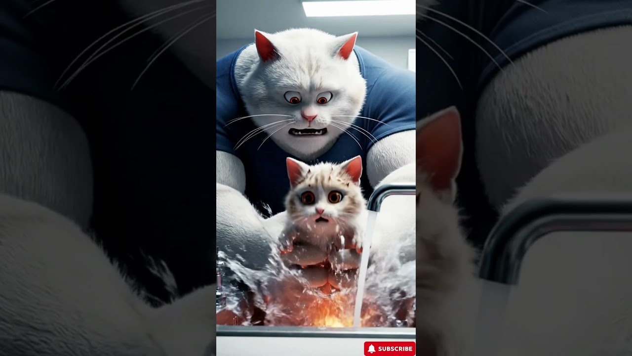 Hero Cat Saves Family 🔥🐱 Emotional #cat #meow