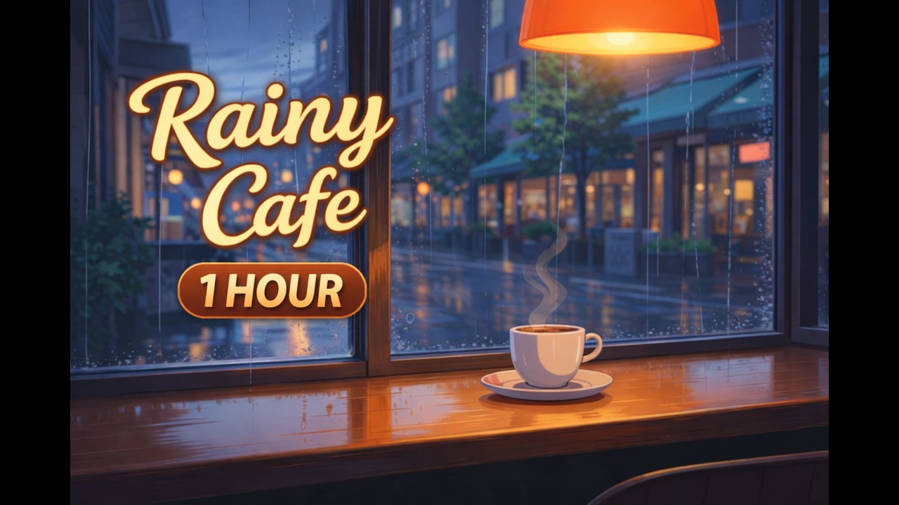 Rainy Cafe Lofi 🌧️ | 1 Hour Study & Focus Music