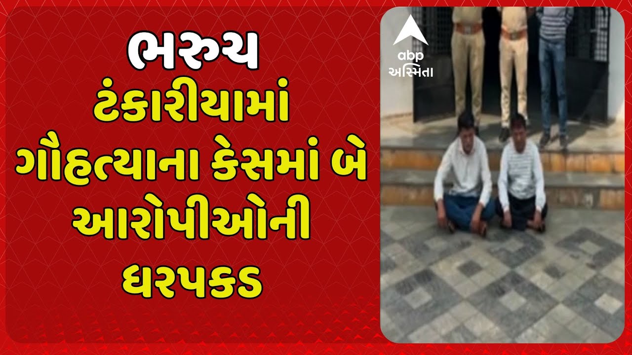Bharuch News | ભરૂચ ટંકારીયામાં ગૌહત્યાના કેસમાં બે આરોપીઓની ધરપકડ