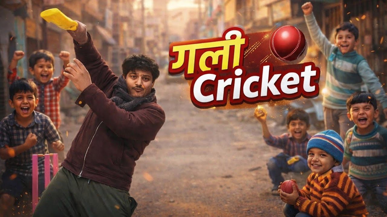 गली Cricket 🔥 | Desi Street Cricket Fun with Kids 🏏
