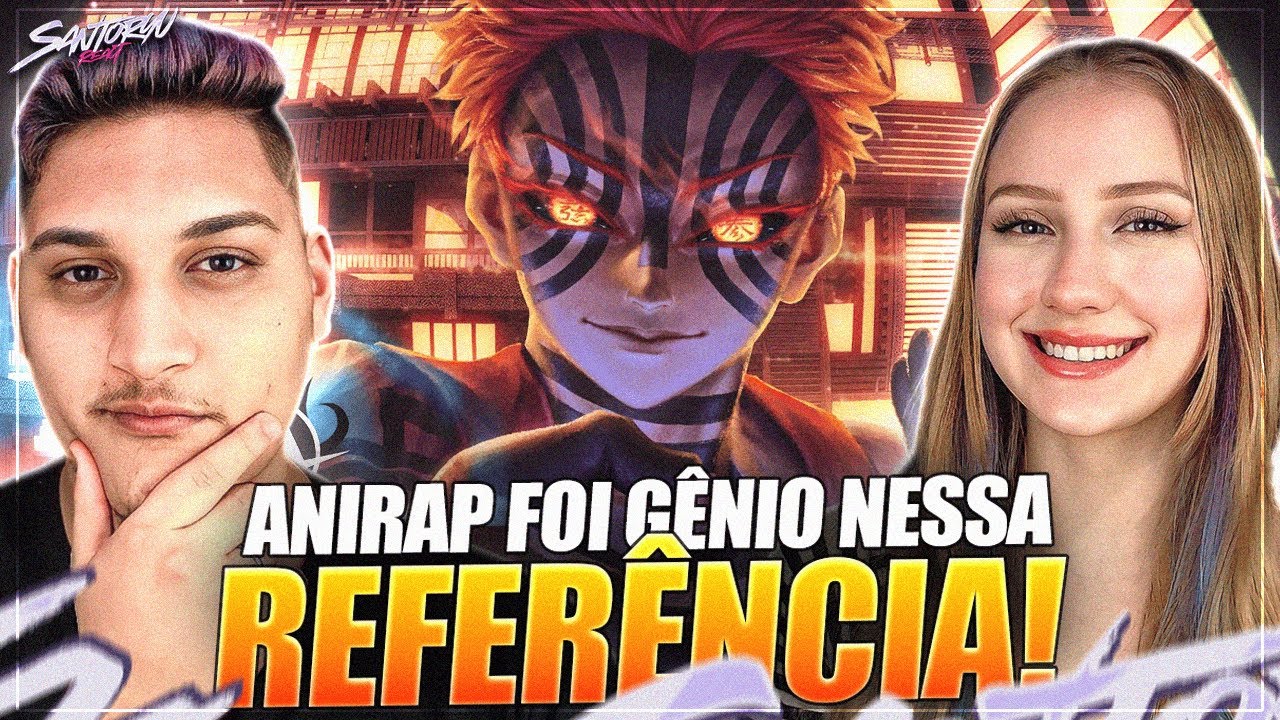 ♪ Akaza (Kimetsu no Yaiba) | Inquebrável | AniRap - REACT EM CASAL