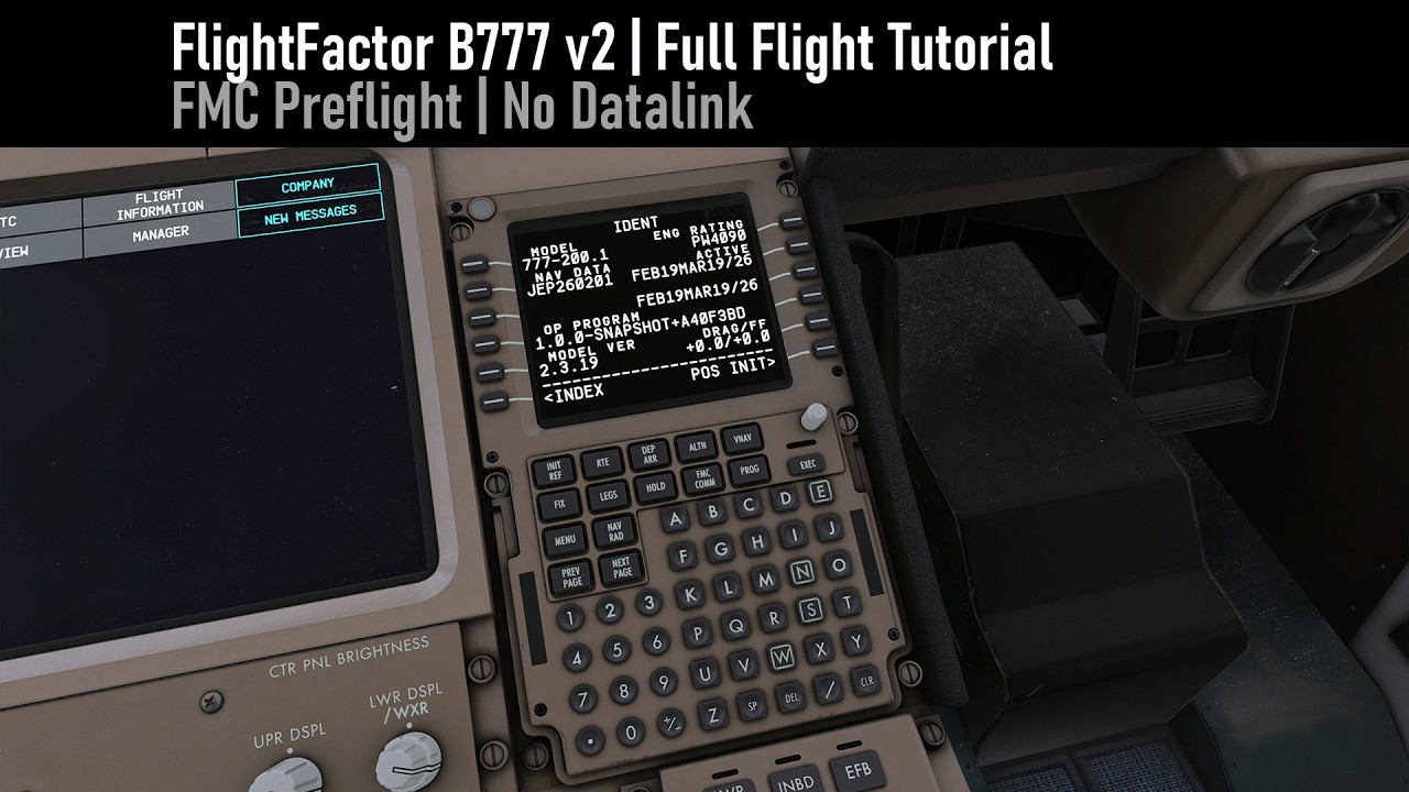 FlightFactor B777 v2 | Full Flight Tutorial | Part 2 | FMC