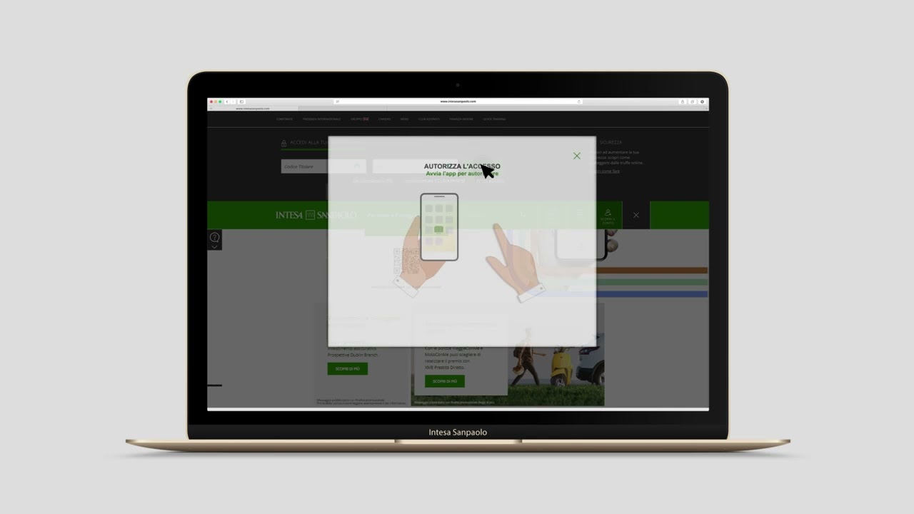 Accesso all'Internet Banking Intesa Sanpaolo