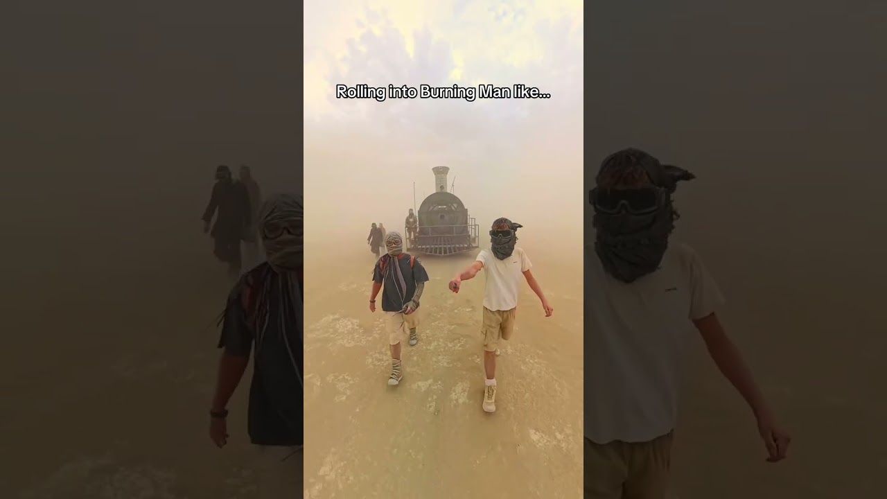 Sandstorms in the desert at Burning Man looking like a movie 😳 Would you ever attend the festival?