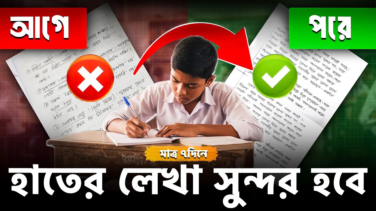 হাতের লেখা সুন্দর করার কৌশল 🔥| How to improve Handwriting | Handwriting Tips