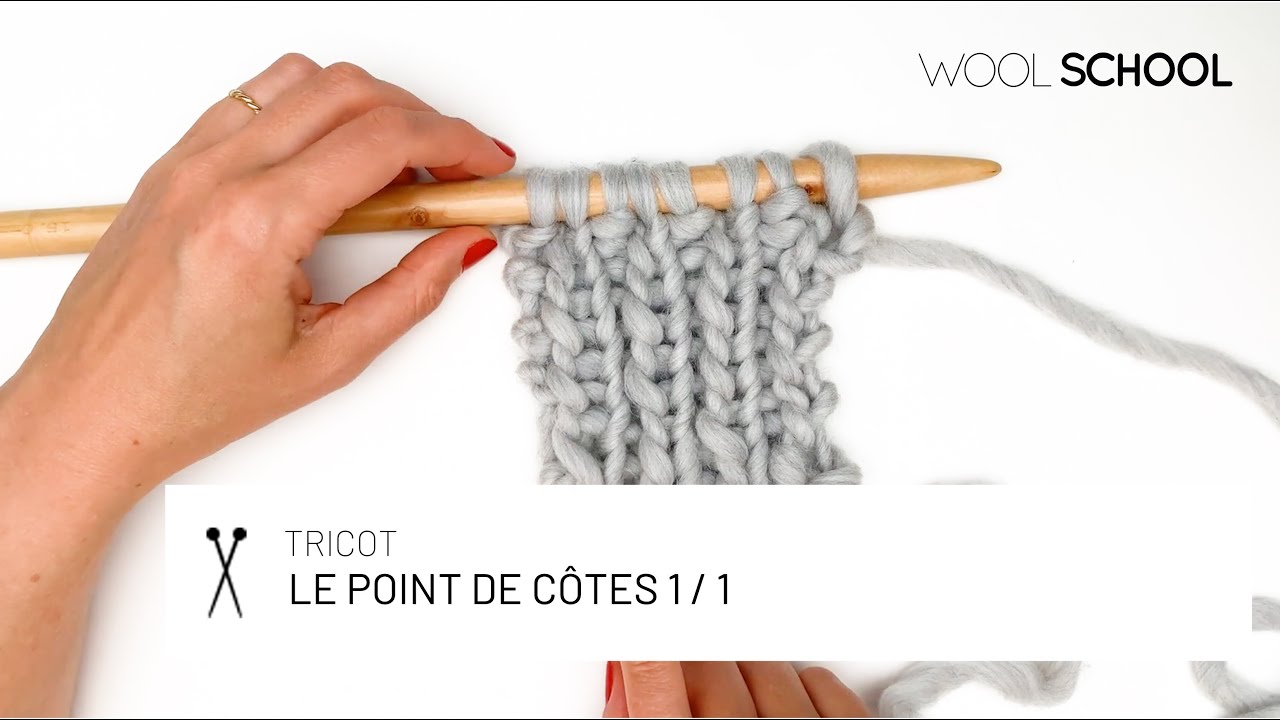 Point de cote tricot 1/1 : Techniques tricot