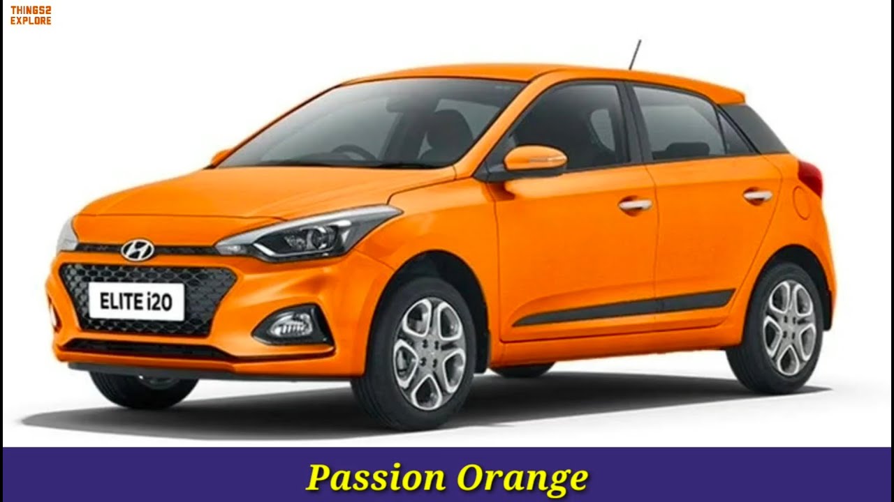 Hyundai Elite i20 Colour Options 2020 | Elite i20 Magna Sportz Asta Blue White Red Orange Silver