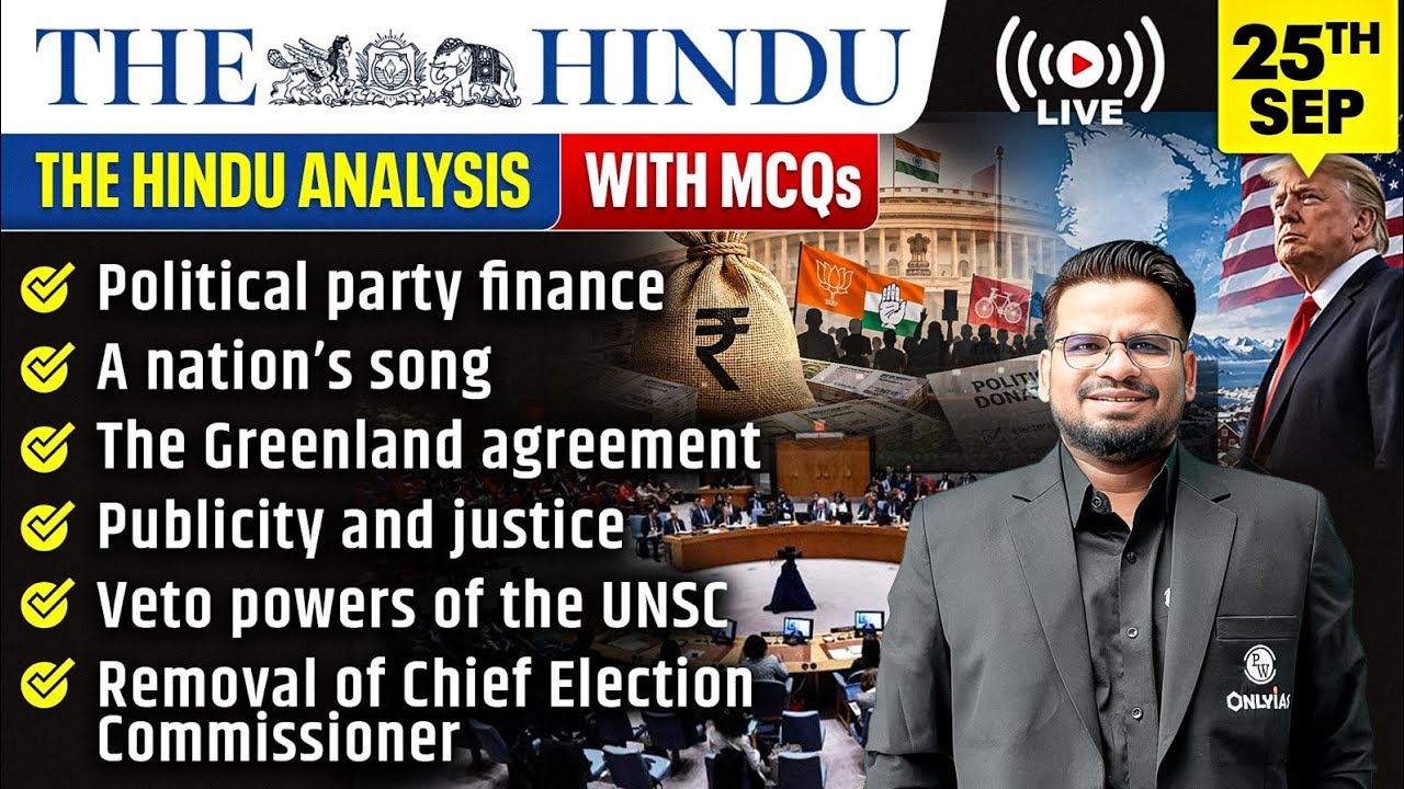 The Hindu Analysis | 25th September 2026 | The Hindu Newspaper  - Practice Questions | Prashant Sir